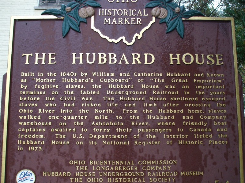 Plaque dedicated to the Hubbard's. 