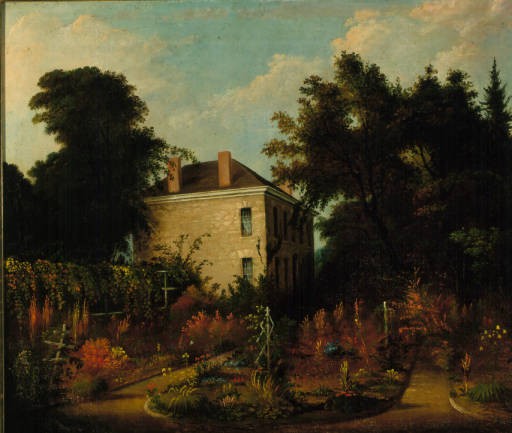 A painting of Ephraim Cutler's house in Veto, Ohio. Courtesy of Ohio University Archives and Special Collections.  