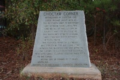 Choctaw Corner Marker