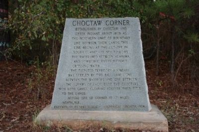 Choctaw Corner Marker