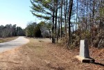 Choctaw Corner Marker Shown Alongside Road