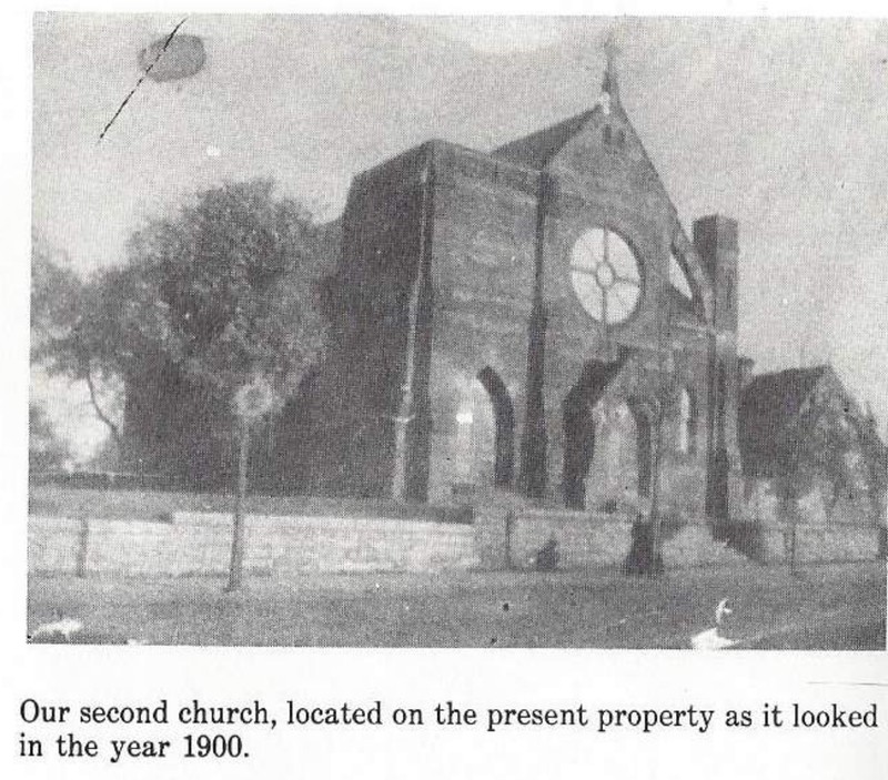 The second St. Joseph Church in 1900