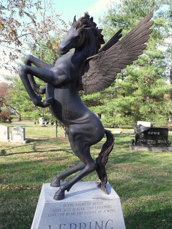 Pegasus Headstone