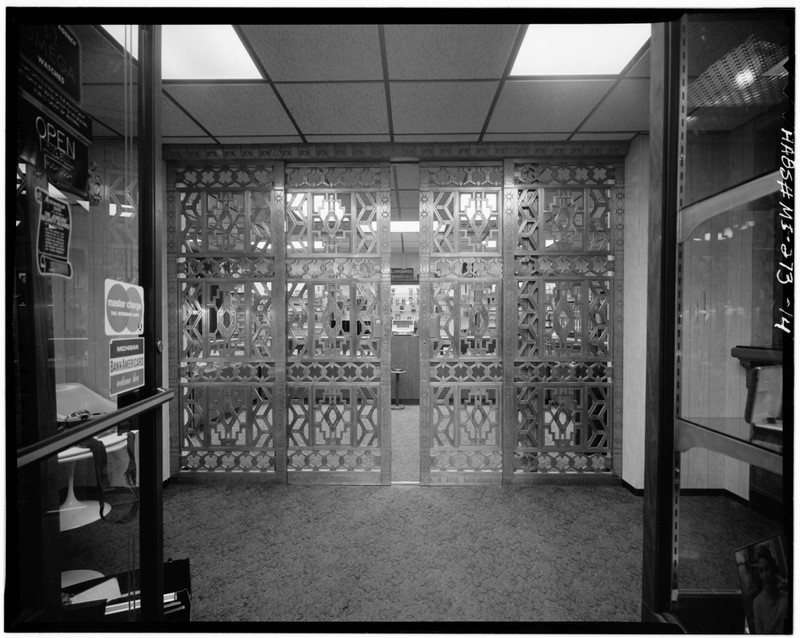 Monel metal gates in the basement of the Guardian Building