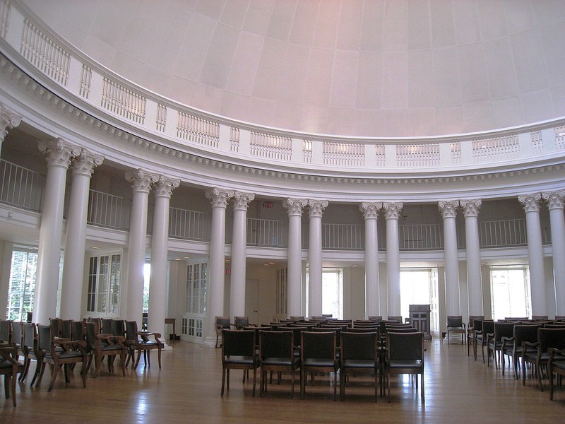Interior of the Dome Room as it looks today. Courtesy of the University of Virginia