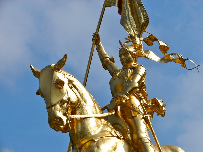 Joan of Arc statue in Philadelphia, By Emmanual Fremiet. 