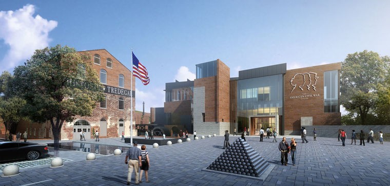 The American Civil War Center as it looks with historic Tredegar to the left. 