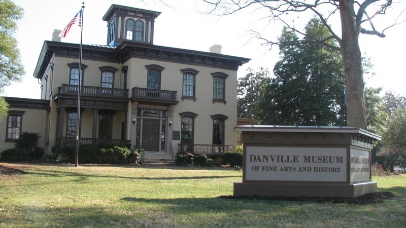The Danville Museum of Fine Arts & History is located in an antebellum mansion that became known as the "Last Capital of the Confederacy"