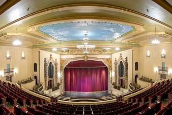 The Saenger Theatre opened in 1925 and has been restored thanks to an effort between the University of West Florida and leading residents of Pensacola.