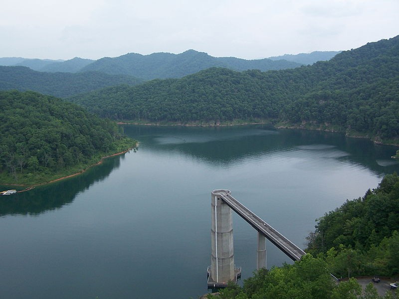 Overlook to the R.D. Bailey Dam.