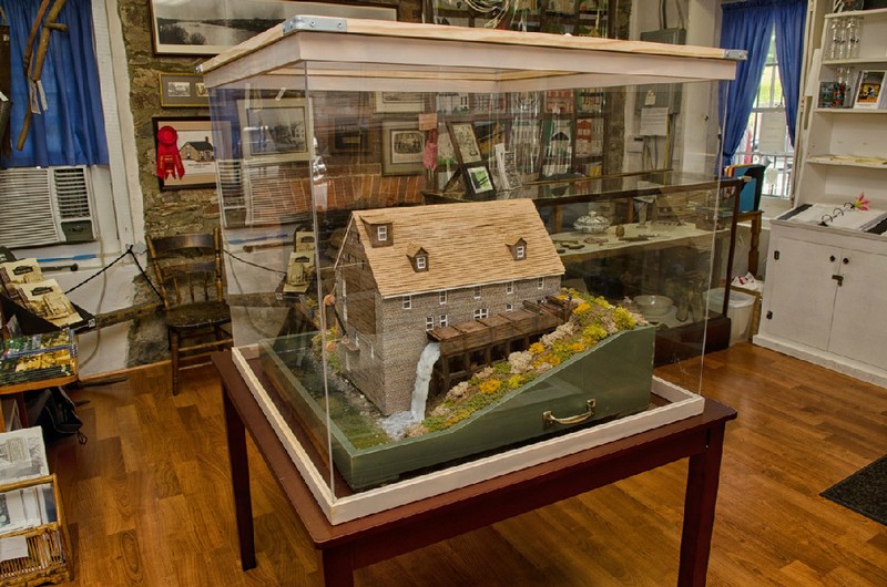 This model shows how the mill may have looked at the peak of its operations. 