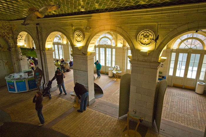 Interior view of the building