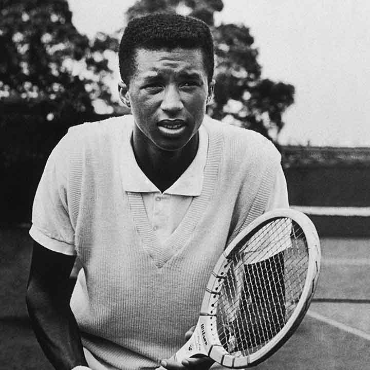 Arthur Ashe during his college career at UCLA