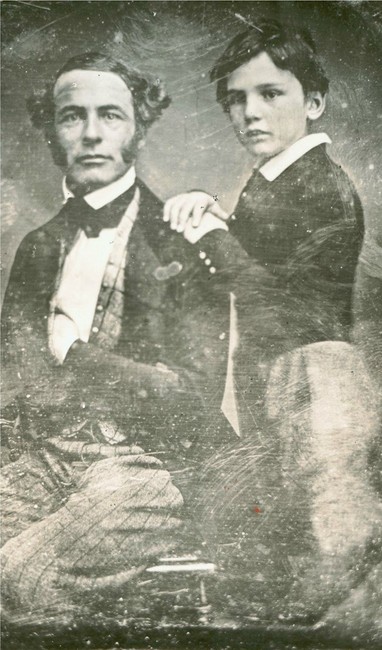 Robert E. Lee and son William Henry Fitzhugh "Rooney" Lee