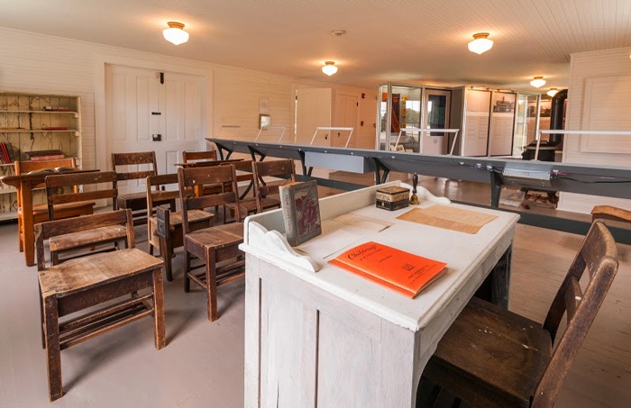 Exhibits not only tell the history of this school, but also several other Black schools in this part of North Carolina.