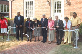 Ribbon cutting ceremony during the Grand Re-opening and Dedication of the Virginia Randolph Museum.