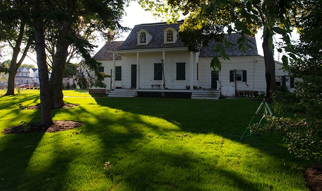 Front view of the house