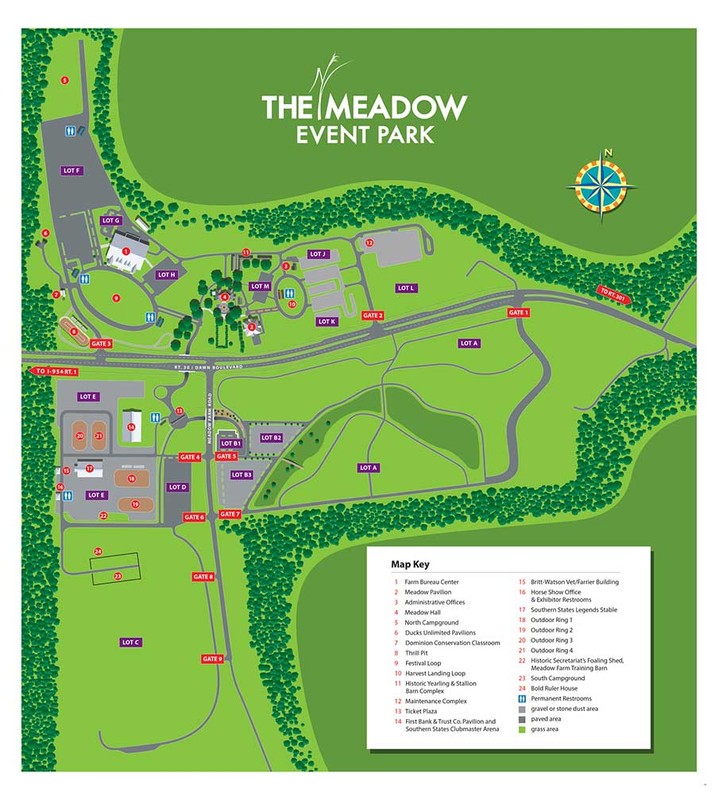 Map of the Meadow Park grounds