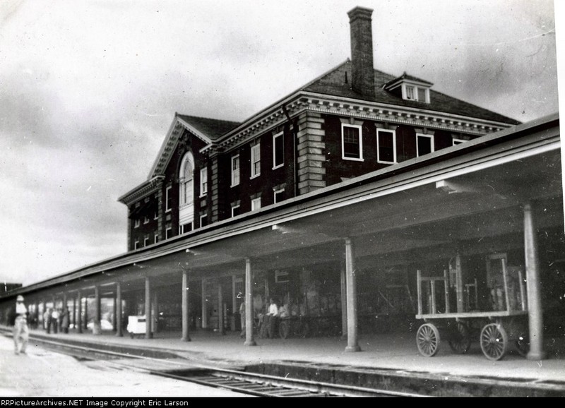 Outside the second C&O station