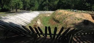 Section of some of the preserved trenches
