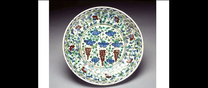 Dish, Iznik, Turkey, Ottoman, about 1600. 