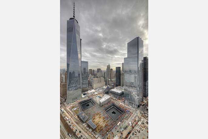 Looking north east from the World Financial Center.
Photo by Michael Mahesh, Port Authority of New York and New Jersey