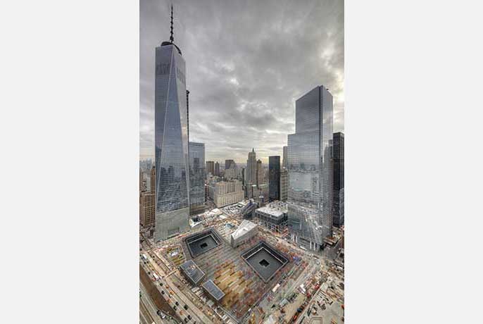 Looking north east from the World Financial Center. 
Photo by Michael Mahesh, Port Authority of New York and New Jersey