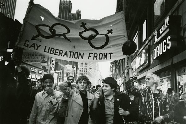 A later demonstration by the Gay Liberation Front, an organization that sprung up and gained considerable strength following the Stonewall Riots.