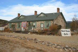 One of the few remaining Fort Cameron buildings that has now been turned into a quilt shop.