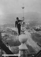 Workers place Angel Moroni capstone