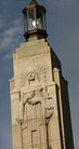 Close up of the carving at the top of the monument.