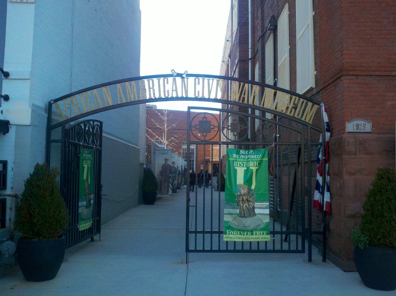 African American Civil War Museum Entrance Gate.