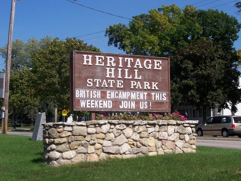 The park's sign at the entrance