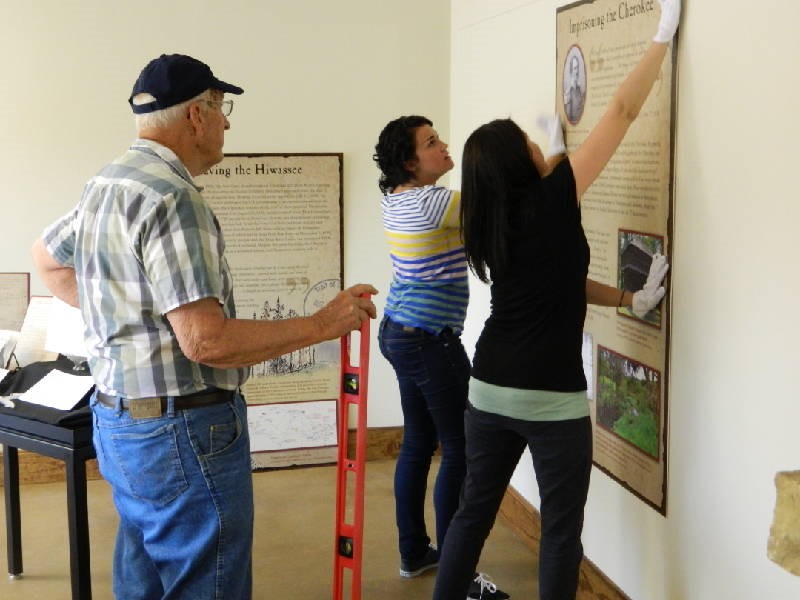 The Hiwassee River Heritage Center opening preparations. Courtesy of timesfreepress.