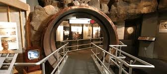 One of the corridors at the National Atomic Testing Museum 