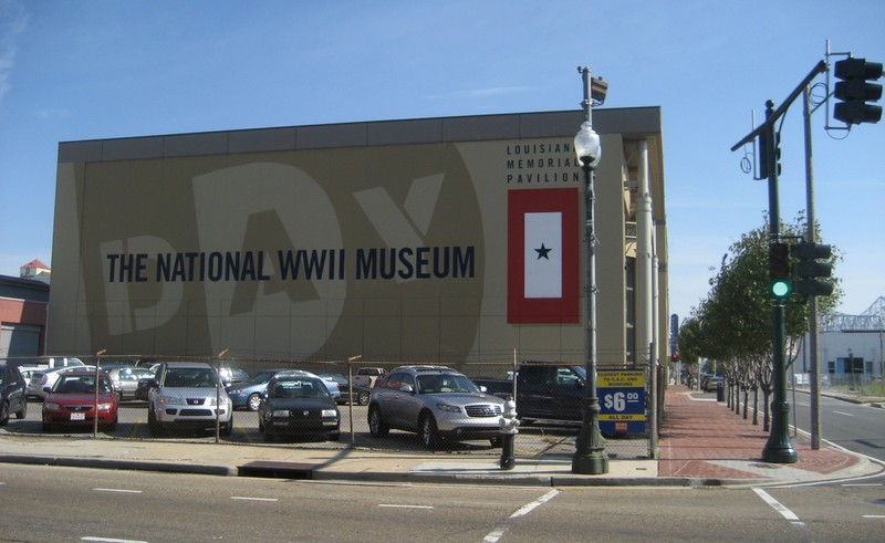 The building that started it all, the museum's Louisiana Memorial Pavilion.