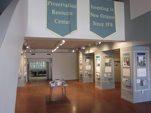 The exhibit space within the PRC