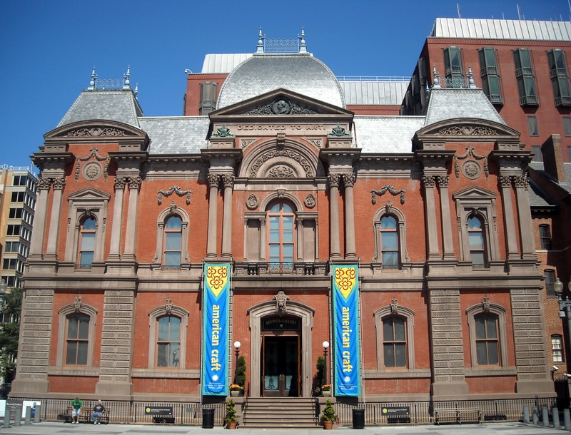 The Renwick Gallery, a branch of the Smithsonian American Art Museum since 1972. Image by AgnosticPreachersKid. Licensed under CC BY-SA 3.0 via Wikimedia Commons. 