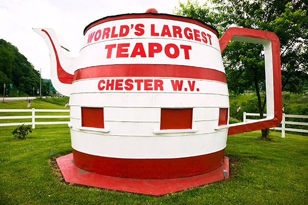 World's Largest Teapot. Chester, West Virginia. Hancock County