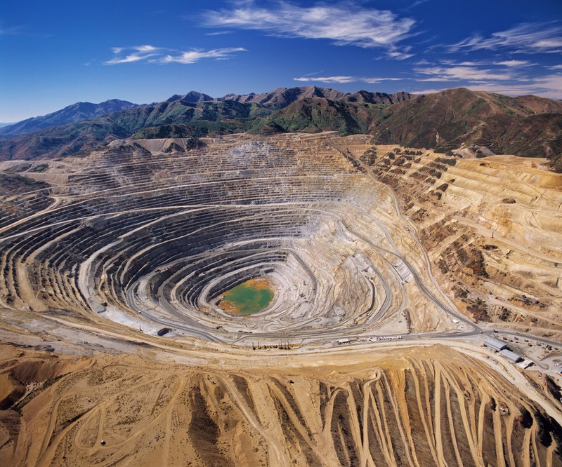 Beautiful view of the open pit.