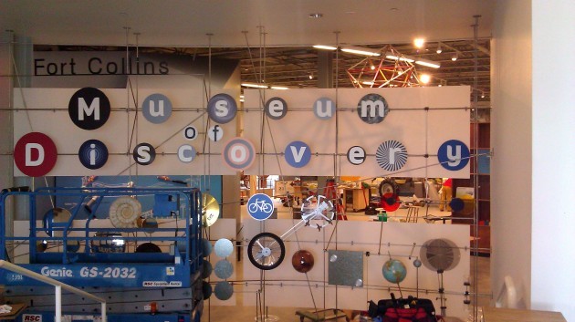 Even the signs within the museum as done so that they look like art.