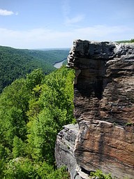 Raven Rock is a popular destination at Coopers Rock, with gorgeous views worth the moderate hike