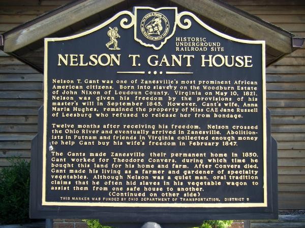 Historical Marker for the Gant House