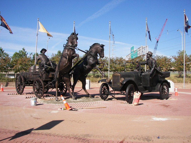 Installation immediately prior to completion. Photo courtesy of the City of Tulsa.