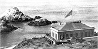 The first Cliff House 1863