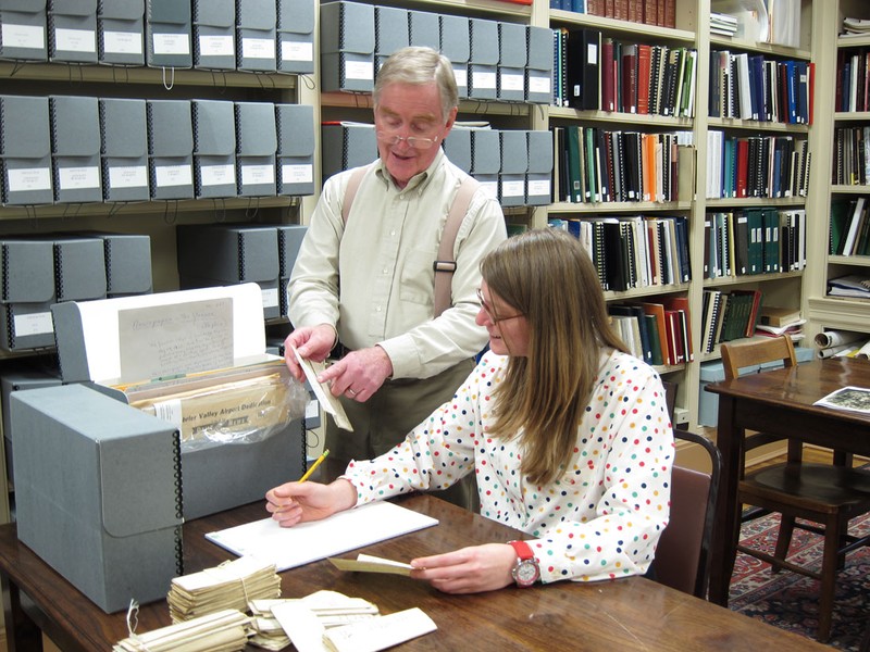 The archives and library are located in the North House along with the museum. Free research assistance is available whenever the museum is open.