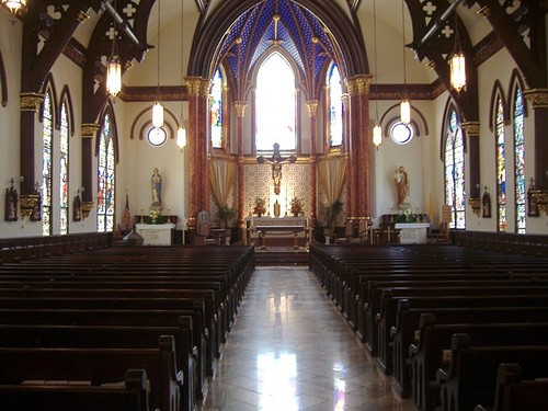 Saint Mary's Cathedral interior view.