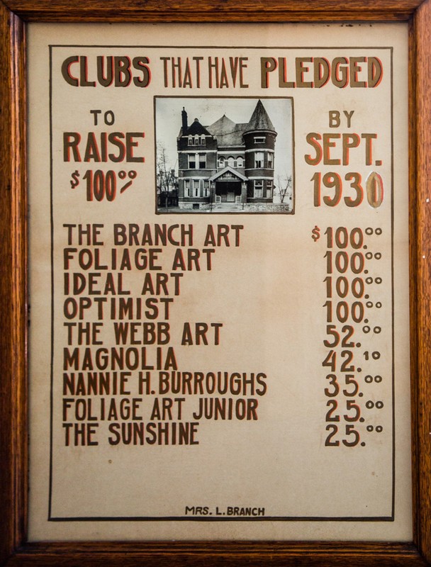 CFCWC clubs fundraise toward mortgage payments on the clubhouse amidst the Great Depression