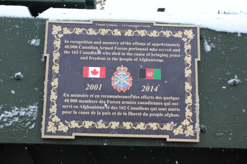 Plaque from the LAV III Monument at The RCR Museum