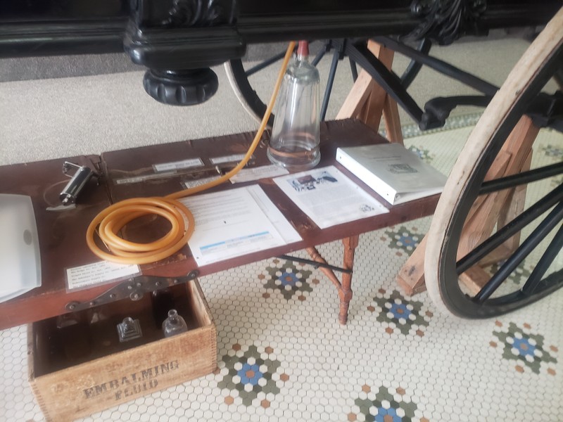 Embalming tools.